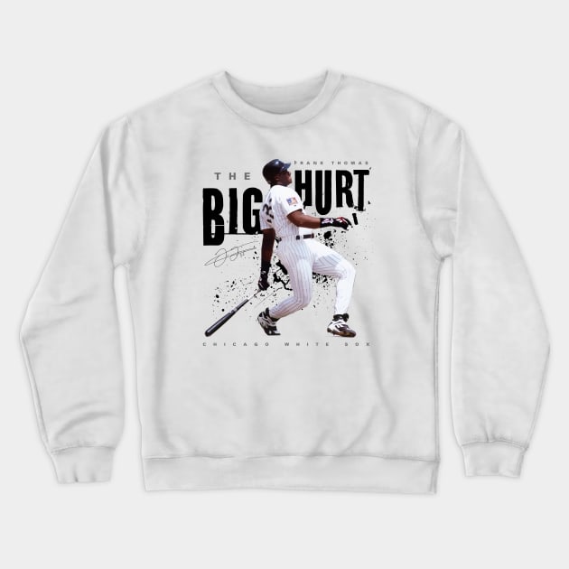 Frank Thomas The Big Hurt Crewneck Sweatshirt by Juantamad